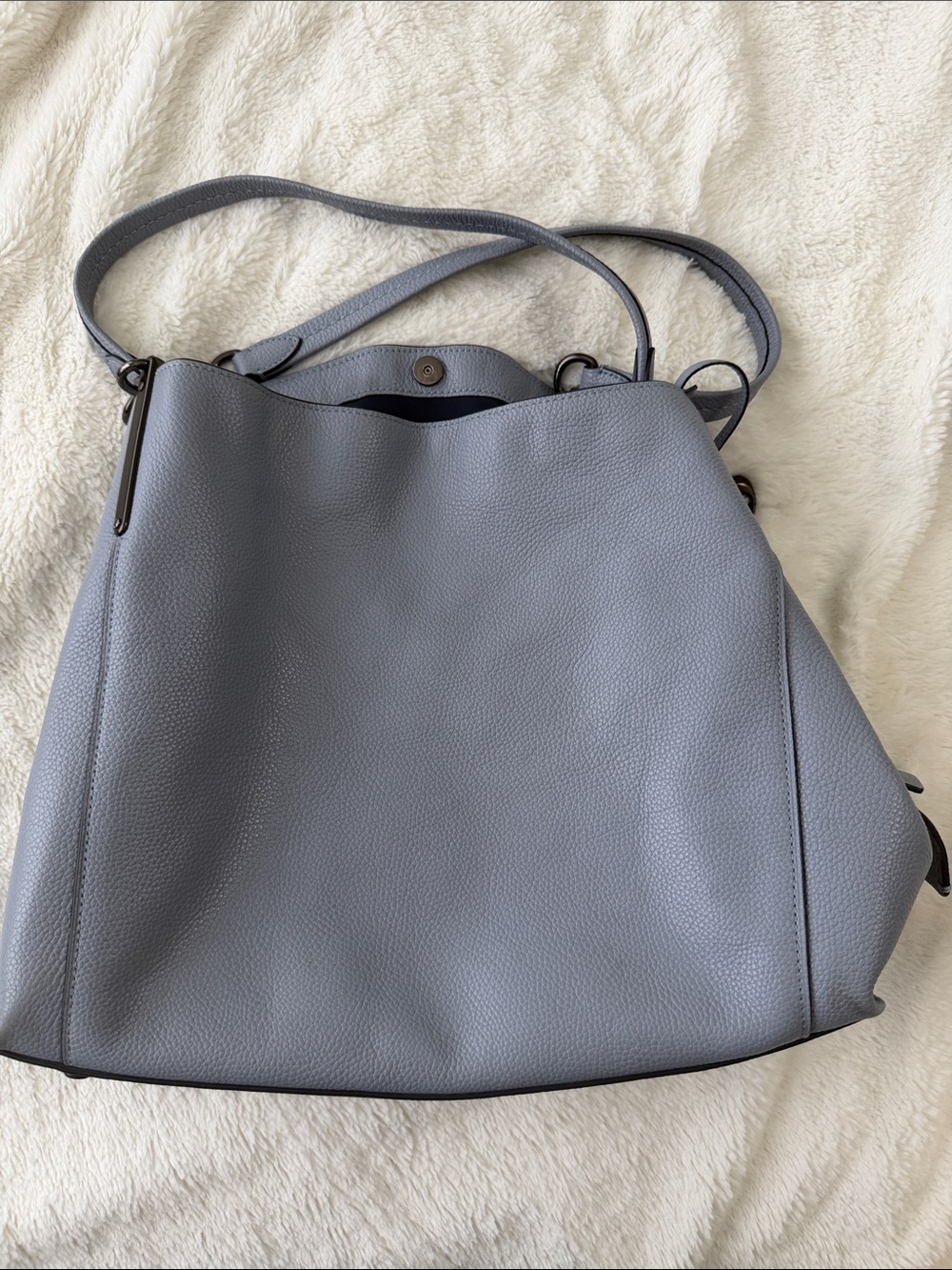 Coach Dalton Soft Pebbled Shoulder Bag in Light Blue